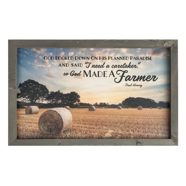 So God Made A Farmer Framed Art