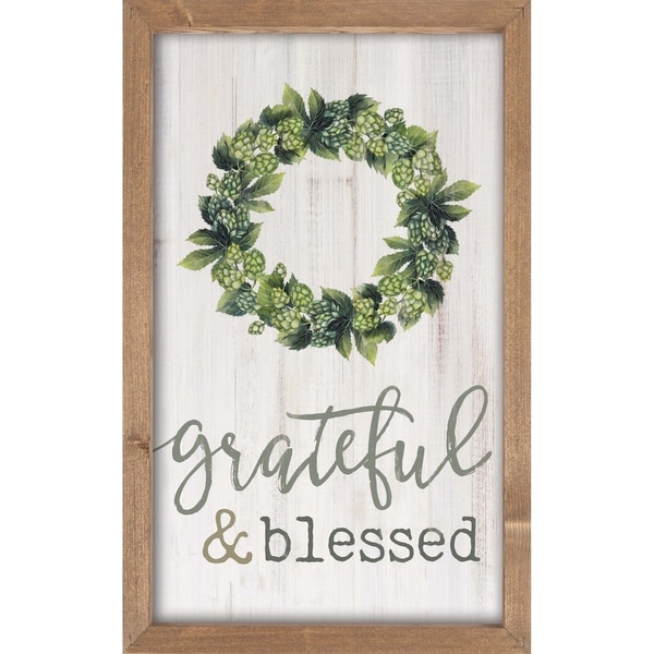 Grateful And Blessed Framed Art