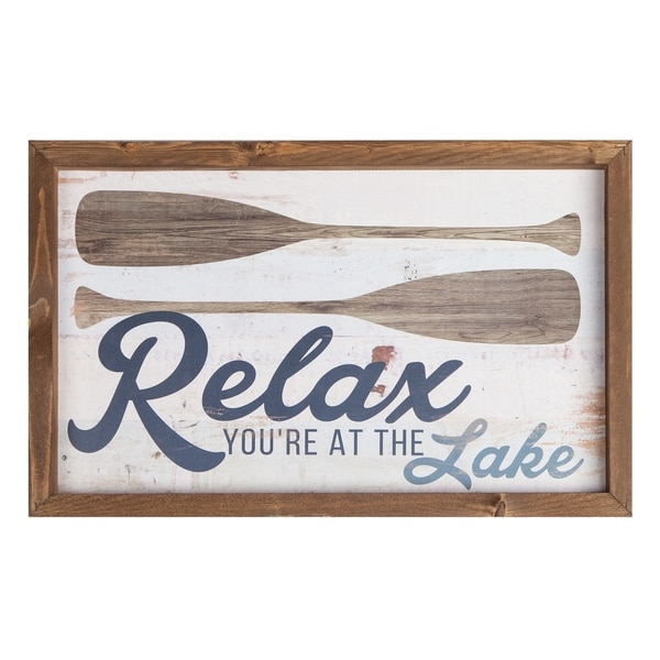 Relax You're At The Lake Framed Art