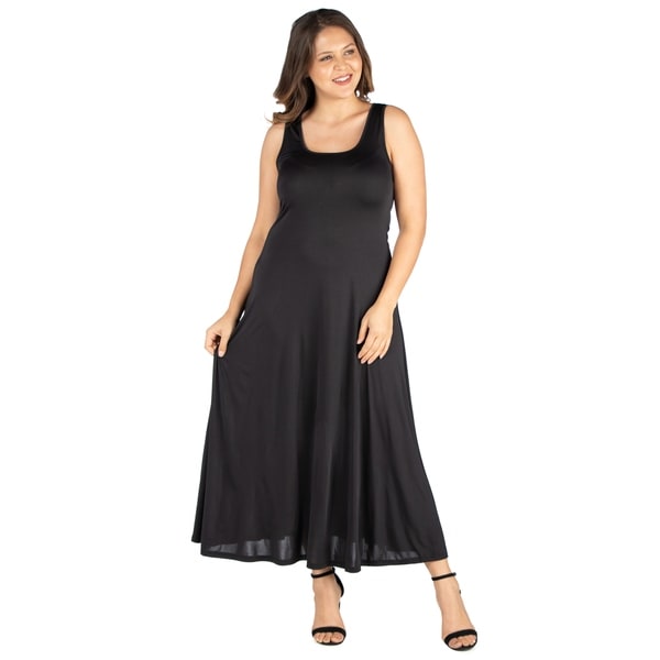 plus size tank maxi dress