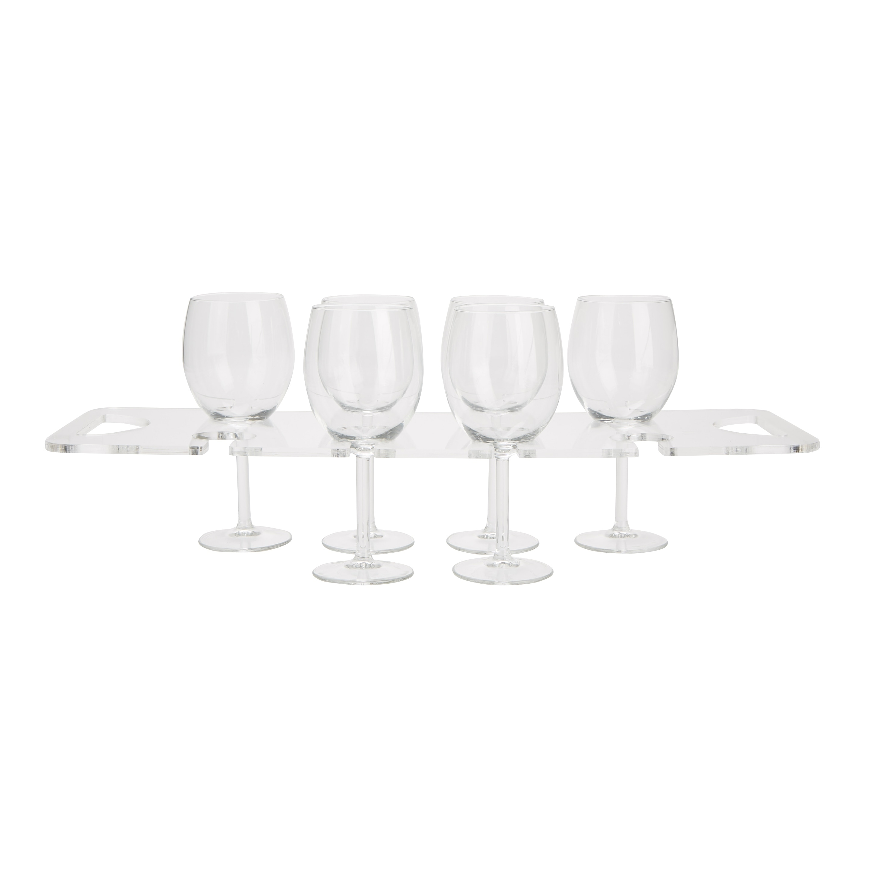 Mighty Clear Acrylic Four Wine Glass Holder 