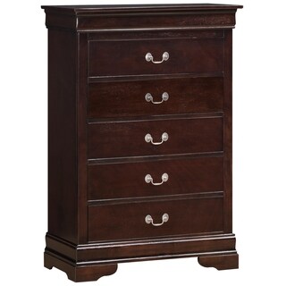 LYKE Home Lucas Cappuccino 5-drawer Chest - Bed Bath & Beyond - 27995721