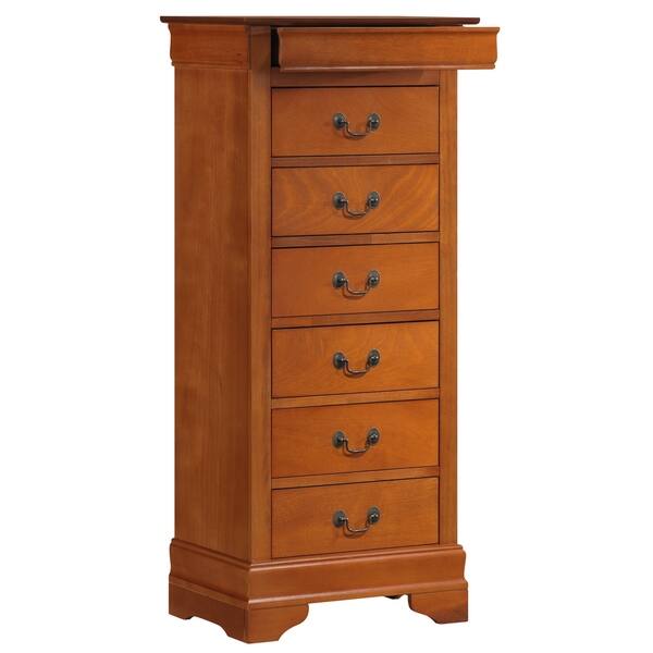 Shop Lyke Home Lucas Oak Lingerie Chest On Sale Free Shipping