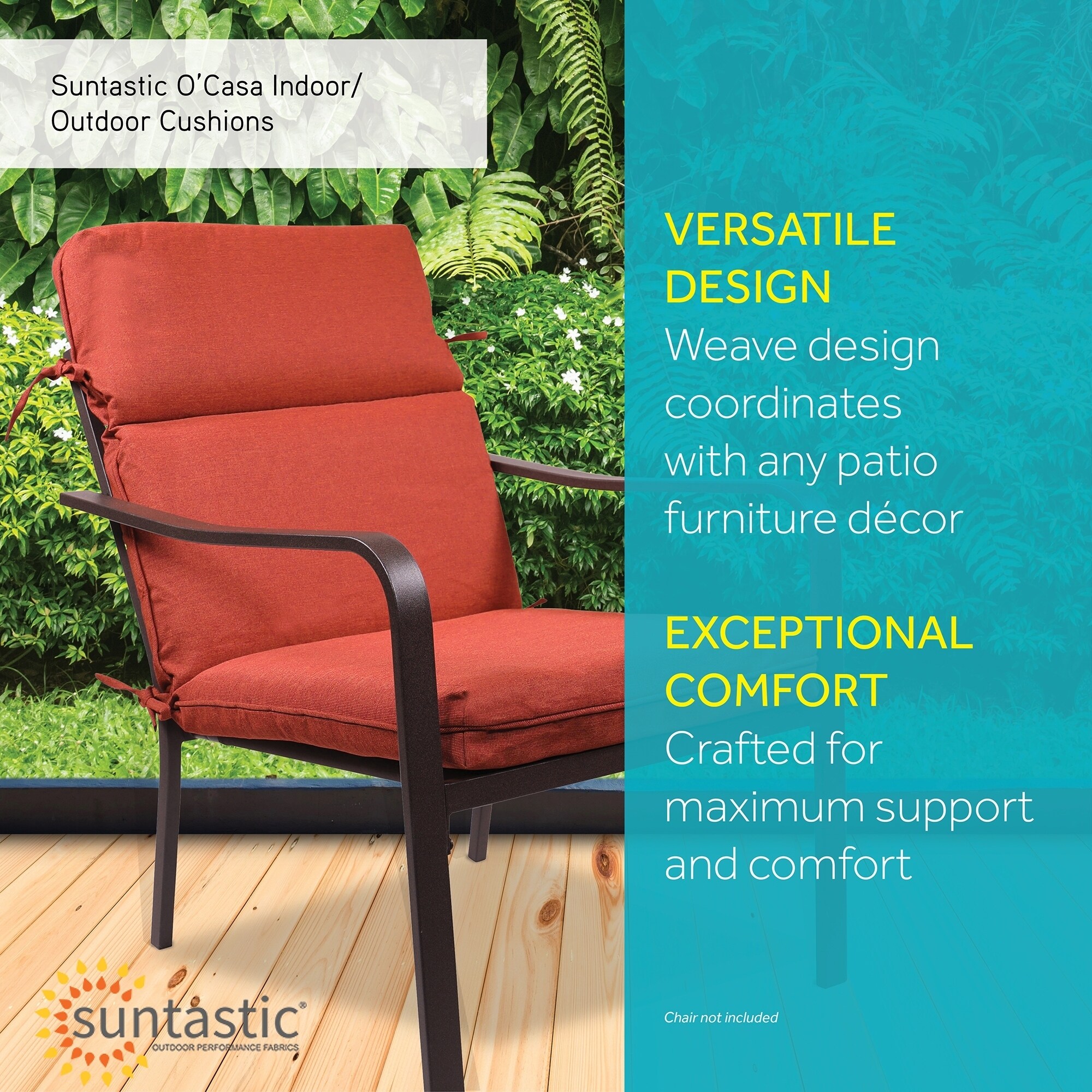 Shop Black Friday Deals On Suntastic O Casa Rust Indoor Outdoor High Back Chair Cushion On Sale Overstock 28000666