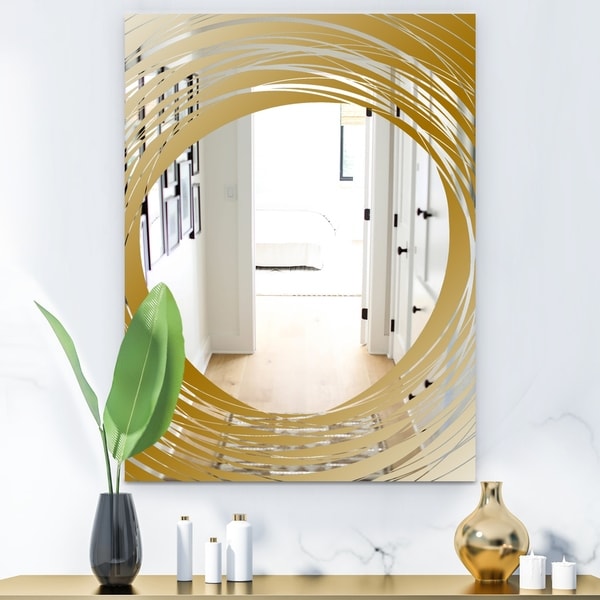Shop Designart 'Capital Gold Essential 25' Glam Mirror ...
