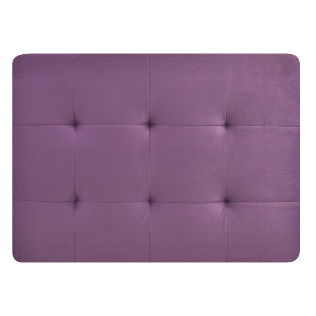 LYKE Home Braxton Purple Ottoman