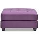 LYKE Home Braxton Purple Ottoman