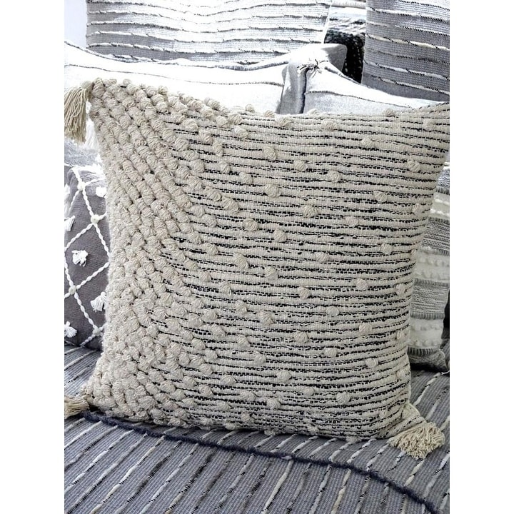 14x24 Oversized Chenille Textured Washed Woven Lumbar Throw