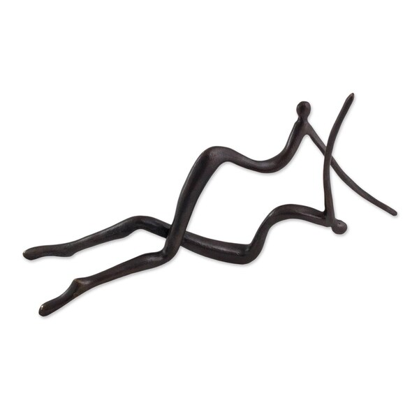 Handmade Undulations Bronze Sculpture (Brazil)