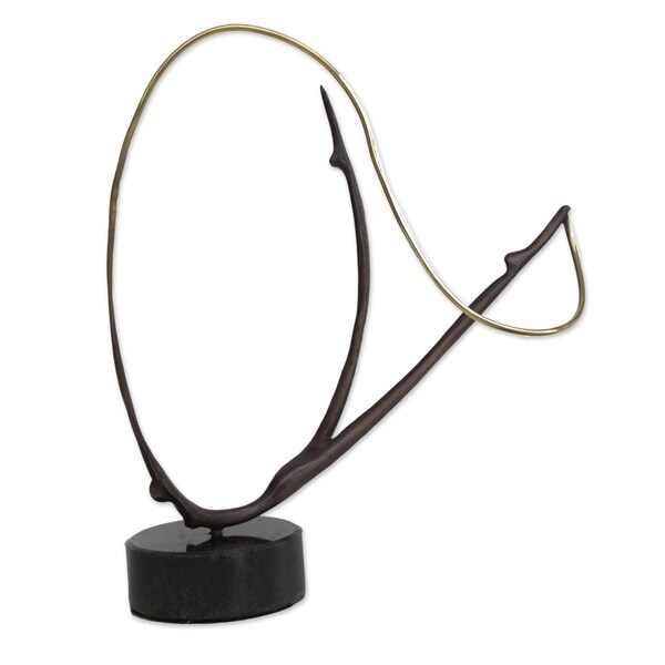 Handmade Effortless Movement Bronze Sculpture (Brazil)