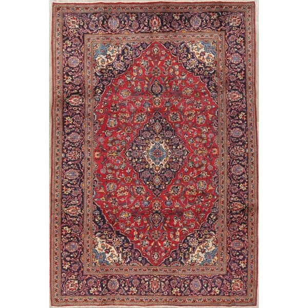 Gracewood Hollow Zerov Handmade Persian Medallion Area Rug - 9'9" x 6'8"