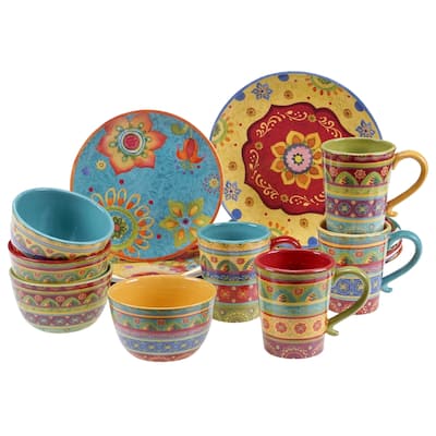 Certified International Tunisian Sunset 16-piece Dinnerware Set