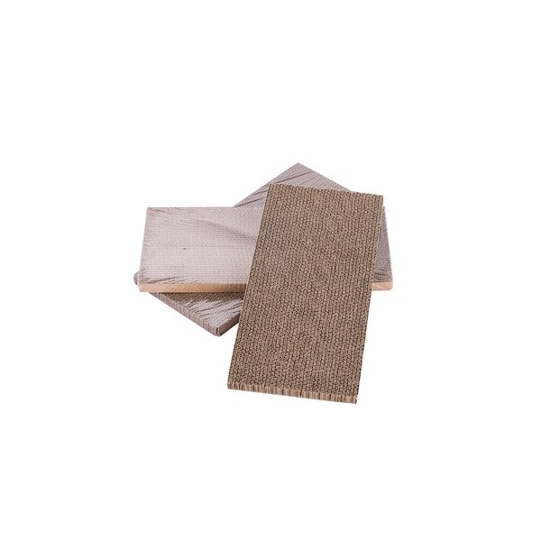 corrugated scratching pad