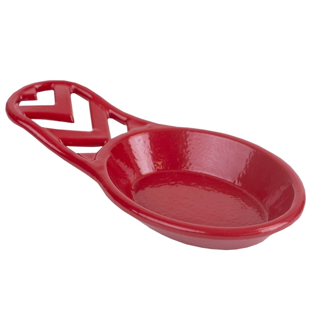 Red Home Basics Cast Iron Fleur De Lis Spoon Rest