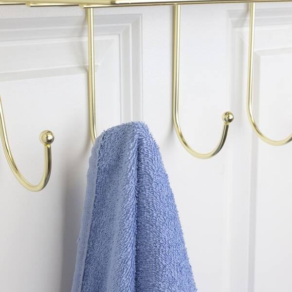 Shop Prism 5 Hook Over The Door Hanging Rack With Built In Basket