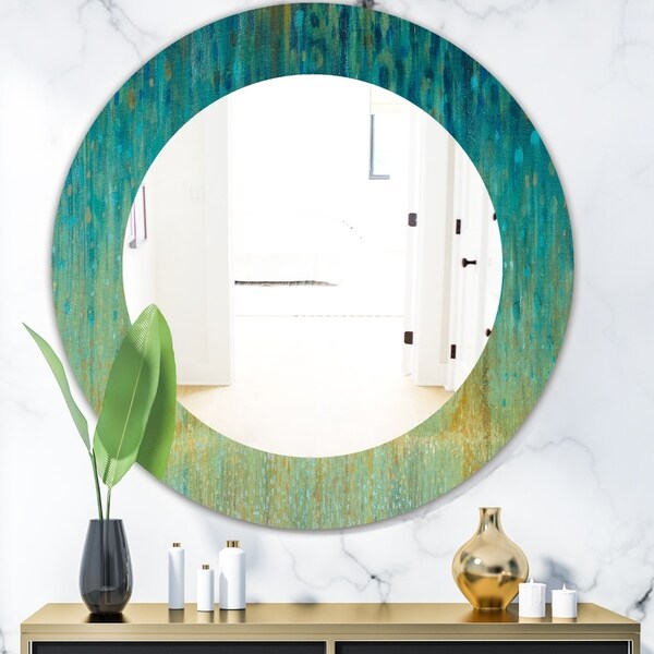 Shop Designart 'Rain Abstract Panel' Modern Bathroom ...