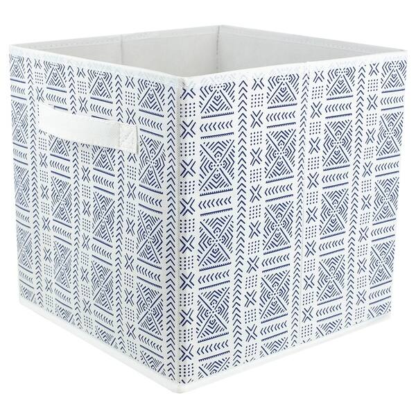 Aztec Collapsible Non-Woven Storage Cube, Navy - Bed Bath & Beyond ...