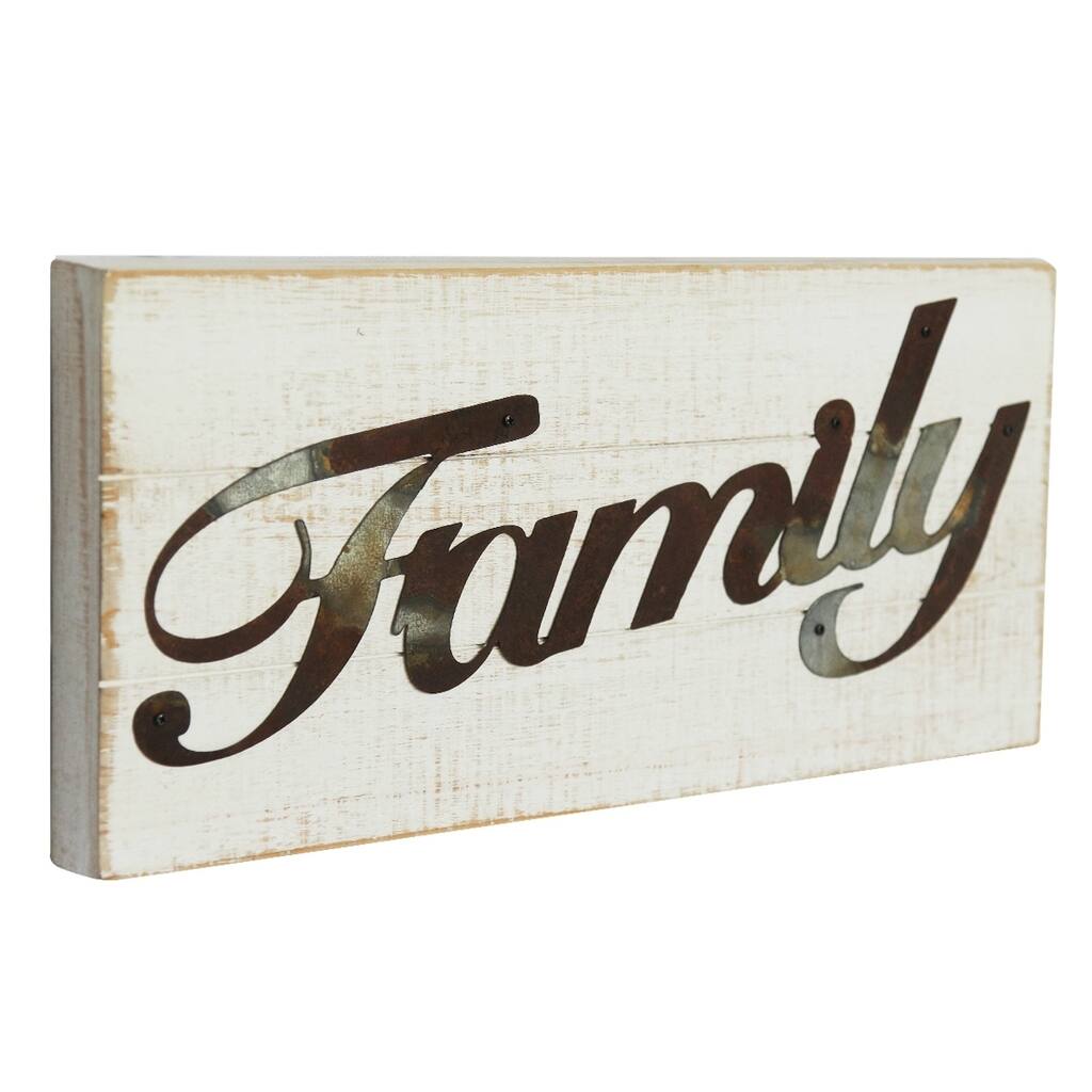 Wood FAMILY Sign Wall Decor