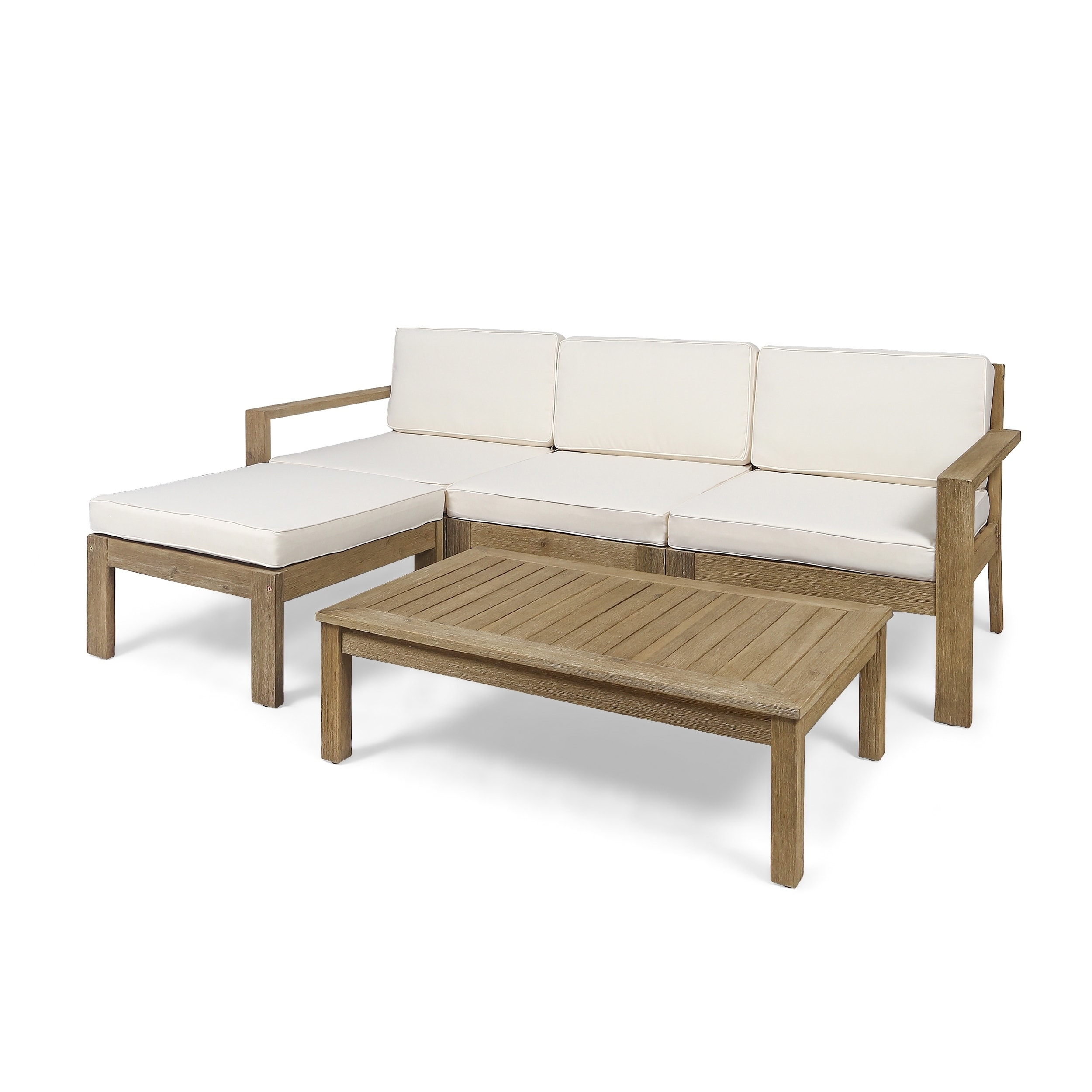 Santa Ana Outdoor 3 Seater Acacia Wood Sofa Sectional With Cushions By Christopher Knight Home Santa Ana Outdoor 3 Seater Acacia Wood Sofa Sectional With Cushions By Christopher Knight Home