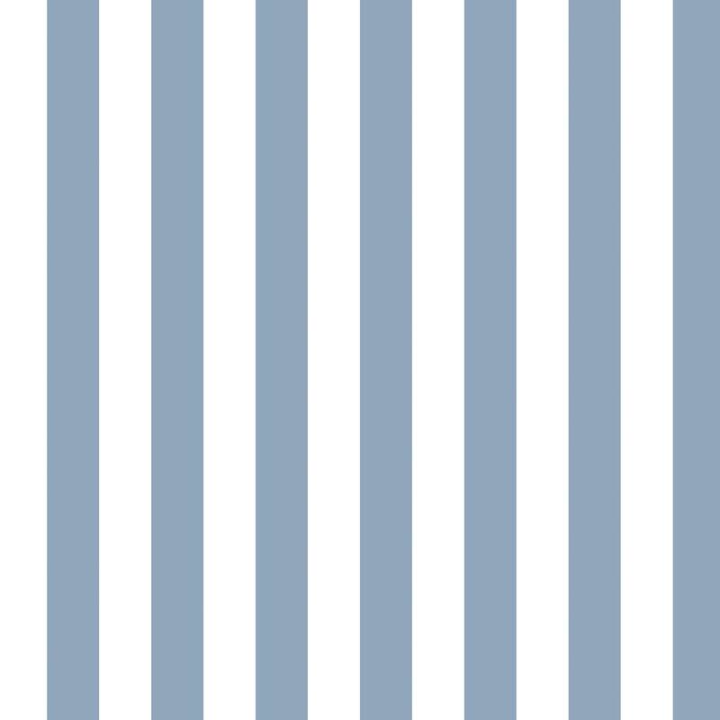 1.25" Regency Stripe Wallpaper in Denim