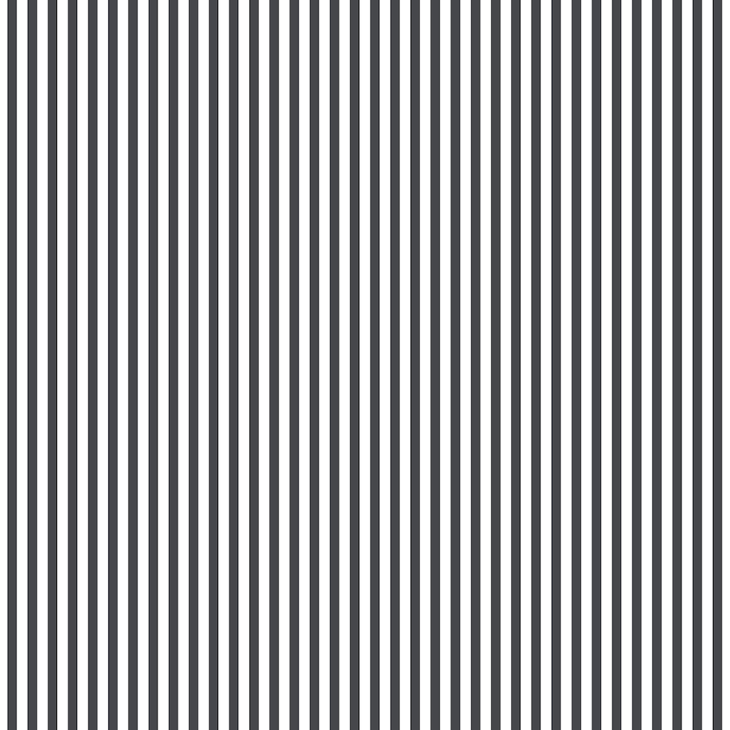 6mm Stripe Wallpaper in Black