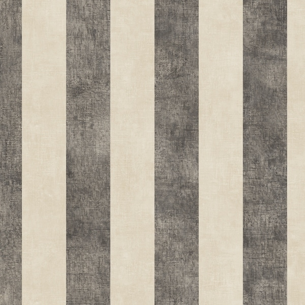 Stripe with Texture Wallpaper in Beige & Black - Overstock - 28010020