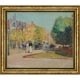 Marlborough Street Boston By Childe Hassam Oil Painting Gold Frame 29 X 