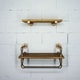 preview thumbnail 2 of 14, Furniture Pipeline Austin Wall Shelf Rack (Set of 2)