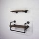 preview thumbnail 9 of 14, Furniture Pipeline Austin Wall Shelf Rack (Set of 2)