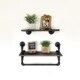 preview thumbnail 7 of 14, Furniture Pipeline Austin Wall Shelf Rack (Set of 2)