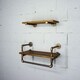 preview thumbnail 3 of 14, Furniture Pipeline Austin Wall Shelf Rack (Set of 2)