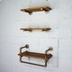 preview thumbnail 17 of 23, Furniture Pipeline Jacksonville Wall Shelf Rack (Set of 3)