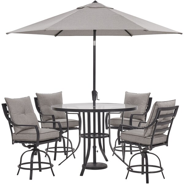 Hanover Lavallette 5 Pc Counter Height Dining Set W 4