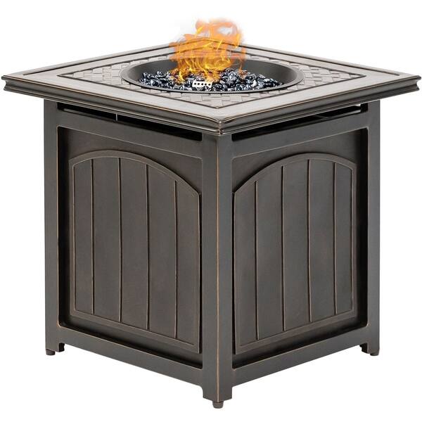 Shop Hanover Orleans 5 Piece Fire Pit Chat Set In Sahara Sand With
