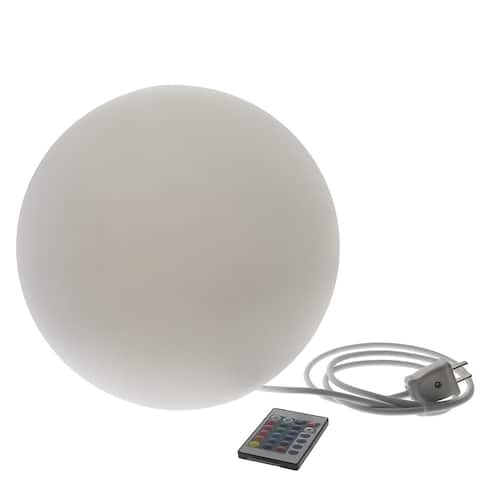 Modern Home Deluxe LED Glowing Sphere w/Infrared Remote Control - Direct Wired