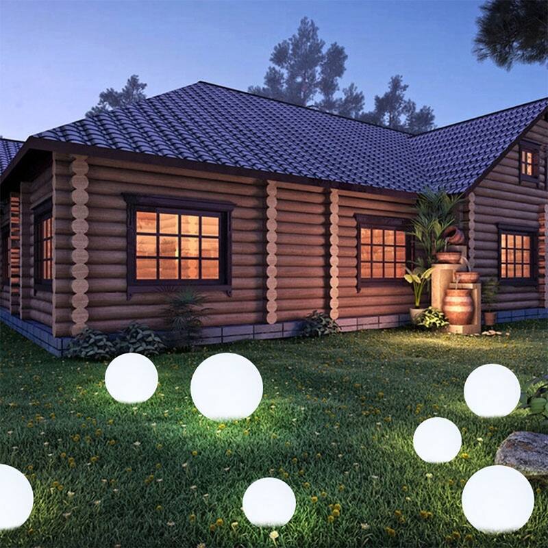 Modern Home Deluxe LED Glowing Sphere w/Infrared Remote Control - Direct Wired