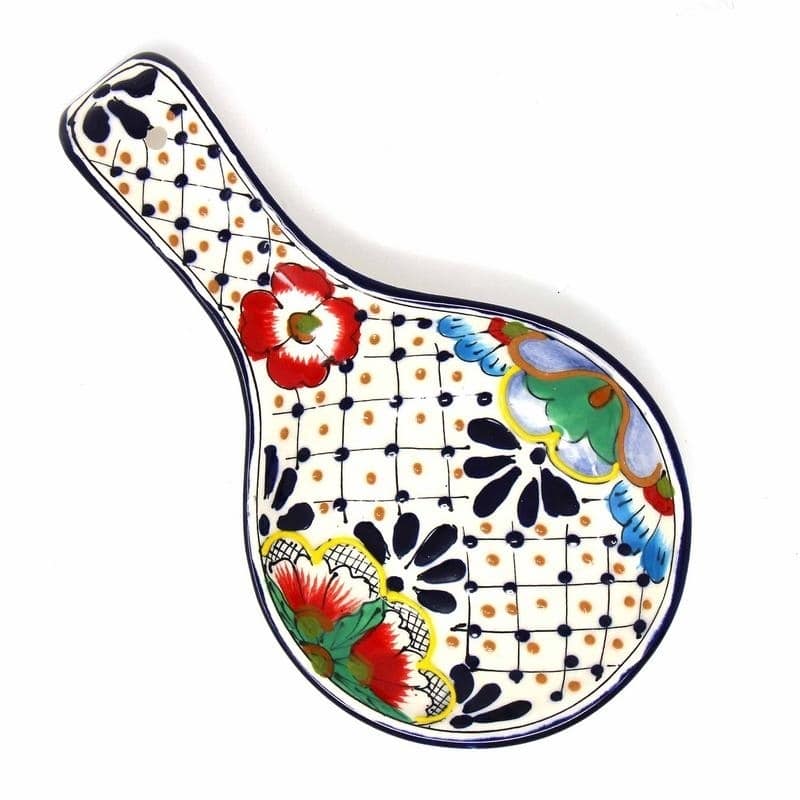 Handmade Floral Spoon Rest (Mexico)