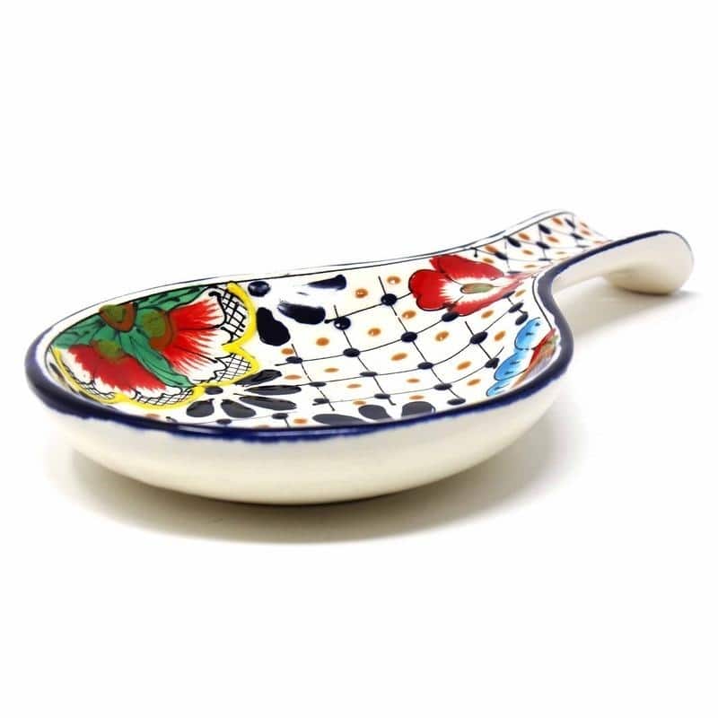 Handmade Floral Spoon Rest (Mexico)
