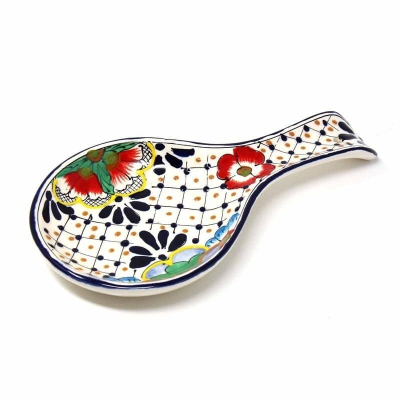 Handmade Floral Spoon Rest (Mexico)