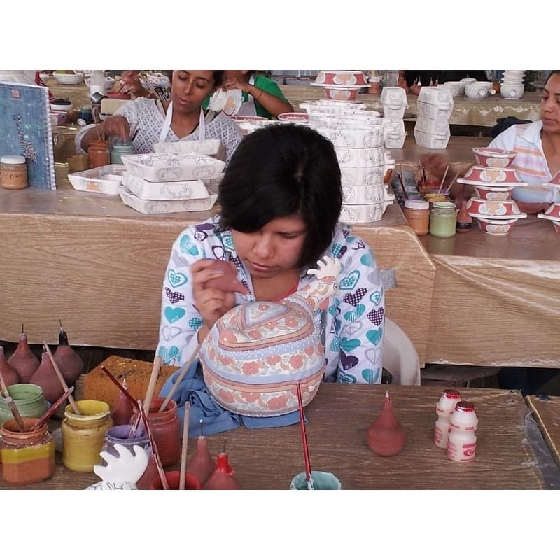 Handmade Floral Salt & Pepper Shakers (Mexico)