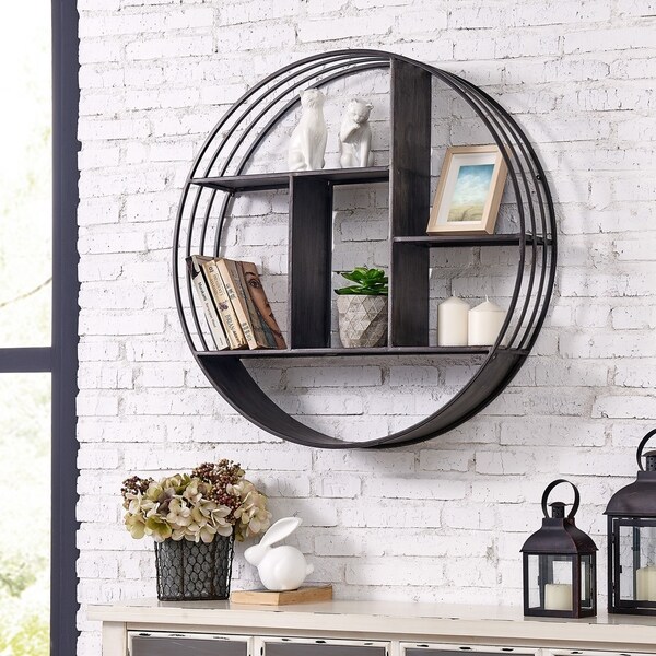 FirsTime & Co.® Brody Industrial Circular Shelf - 28" x 6"