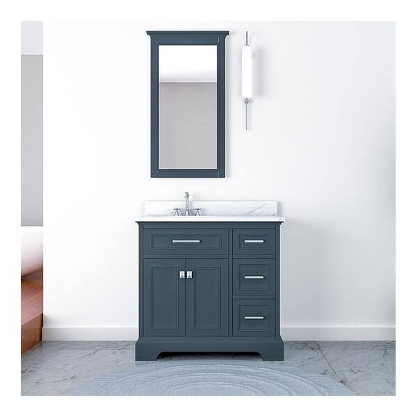 Furnishmore Pittsburgh Bathroom Vanity On Sale Overstock 28010979 Grey