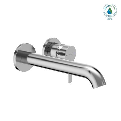 TOTO® LB 1.2 GPM Wall-Mount Single-Handle L Bathroom Faucet with COMFORT GLIDE Technology, Polished Chrome (TLS01310U#CP)