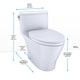 TOTO Nexus 1-Piece Elongated 1.28 GPFToilet W/ SS124 SoftClose Seat ...