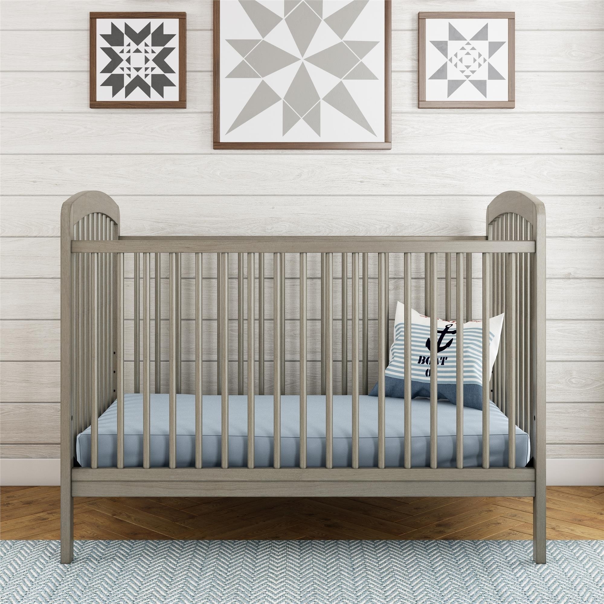 grey 3 in 1 crib