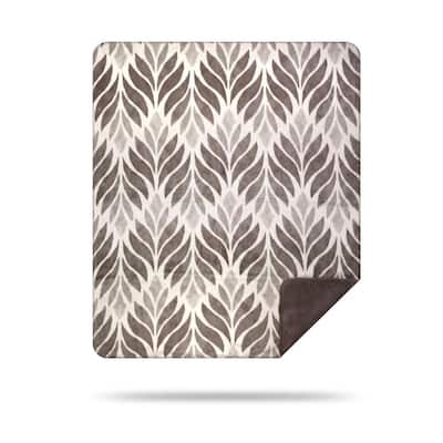 Denali Petals/Sterling Microplush Blanket