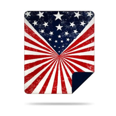 Denali American Pride/Atlantic Blue Microplush Blanket