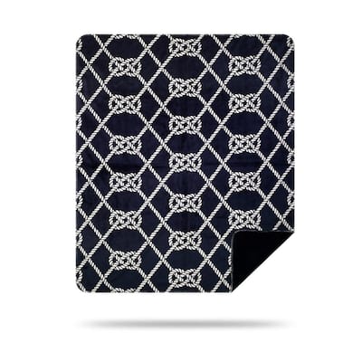 Denali 21 Knots/Dark Navy Microplush Blanket