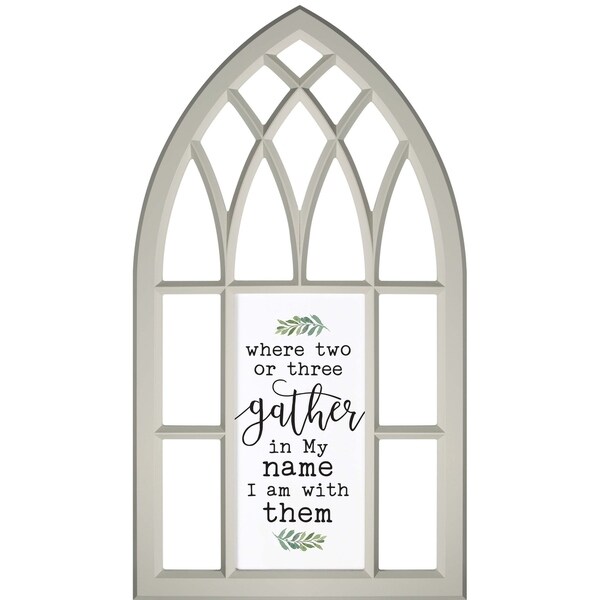 For Where Two Or Three Gather In My Name I Am With Them Window