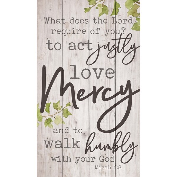 What Does The Lord Require Of You? Pallet Décor